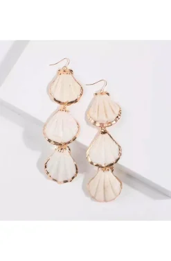 PENDIENTES BOHEMIOS 3 CONCHAS