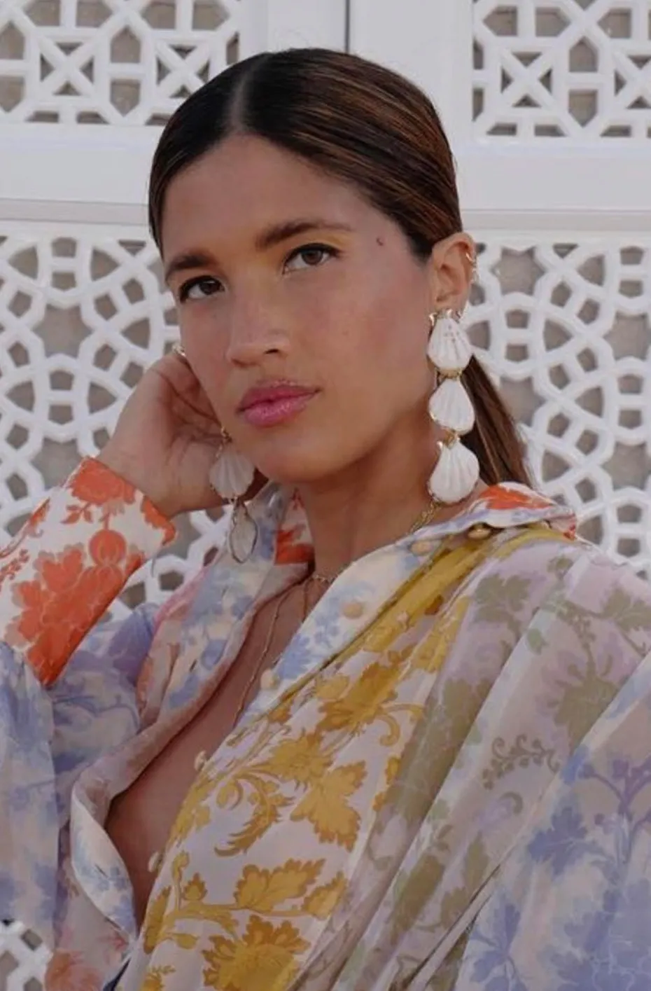 PENDIENTES BOHEMIOS 3 CONCHAS
