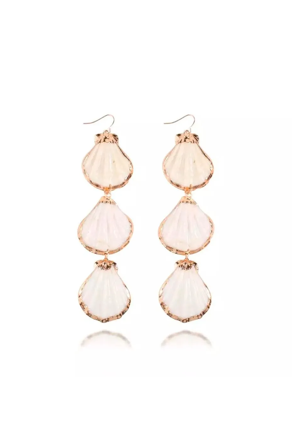 PENDIENTES BOHEMIOS 3 CONCHAS
