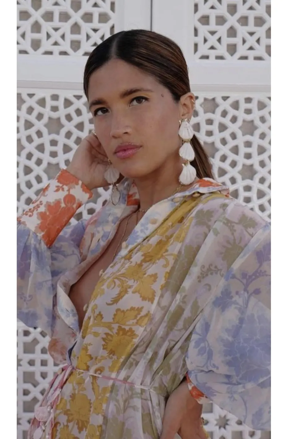 PENDIENTES BOHEMIOS 3 CONCHAS