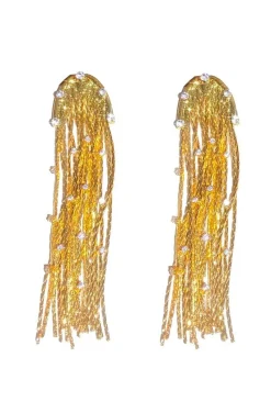 PENDIENTES CADENAS DORADAS