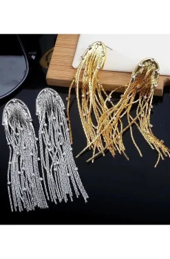 PENDIENTES CADENAS DORADAS