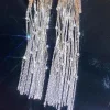 PENDIENTES CADENAS PLATA