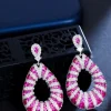 PENDIENTES CIRCONITAS PINK & SILVER