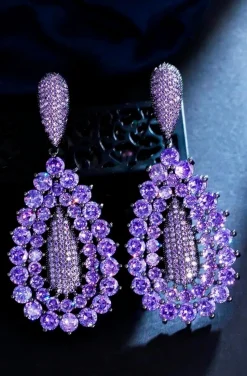 PENDIENTES CIRCONITAS VIOLA