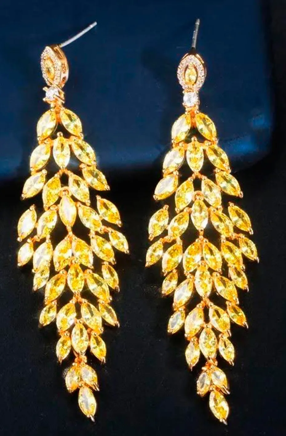 PENDIENTES CITRINOS