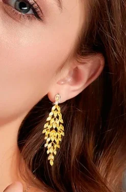 PENDIENTES CITRINOS