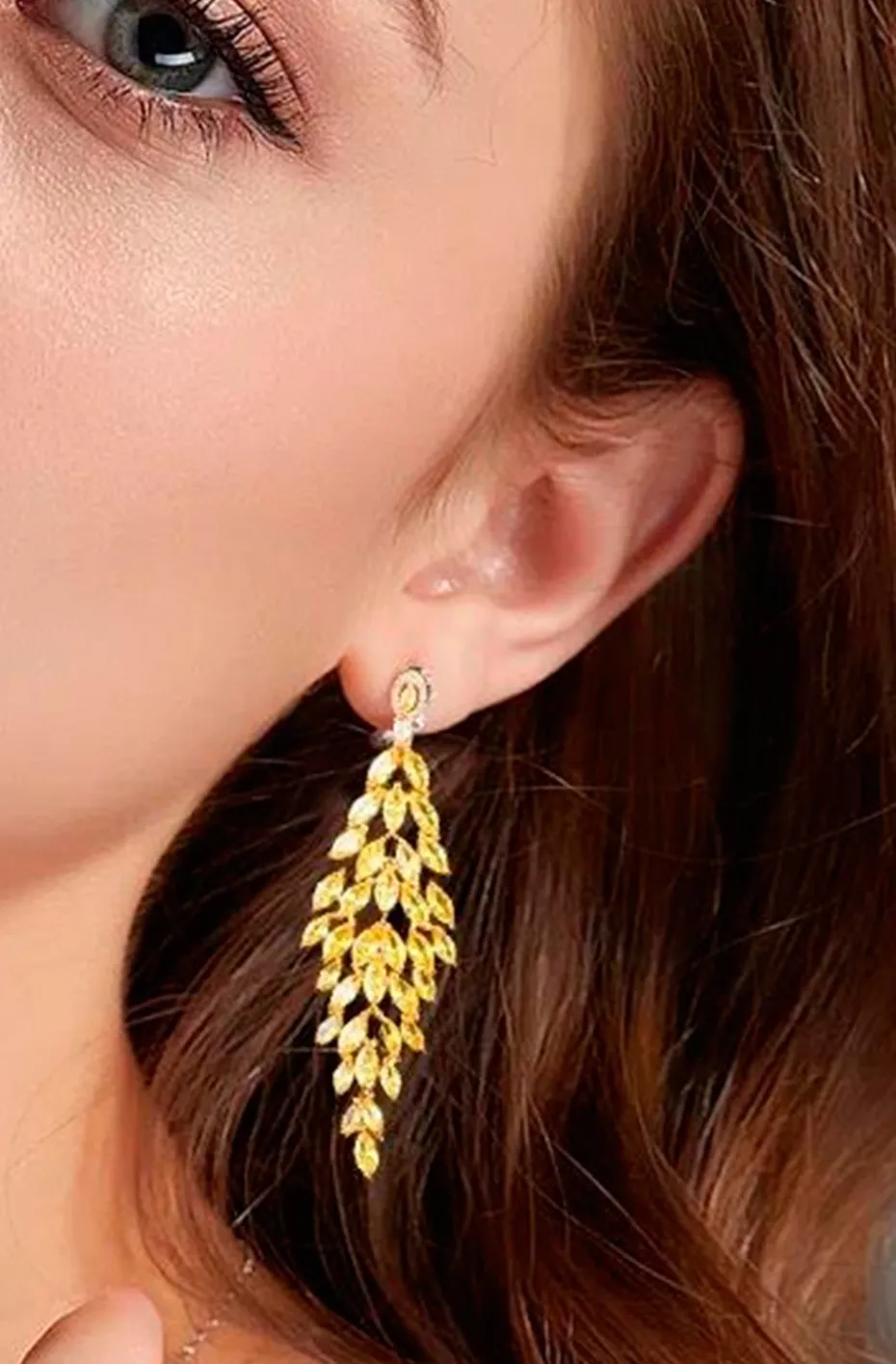 PENDIENTES CITRINOS