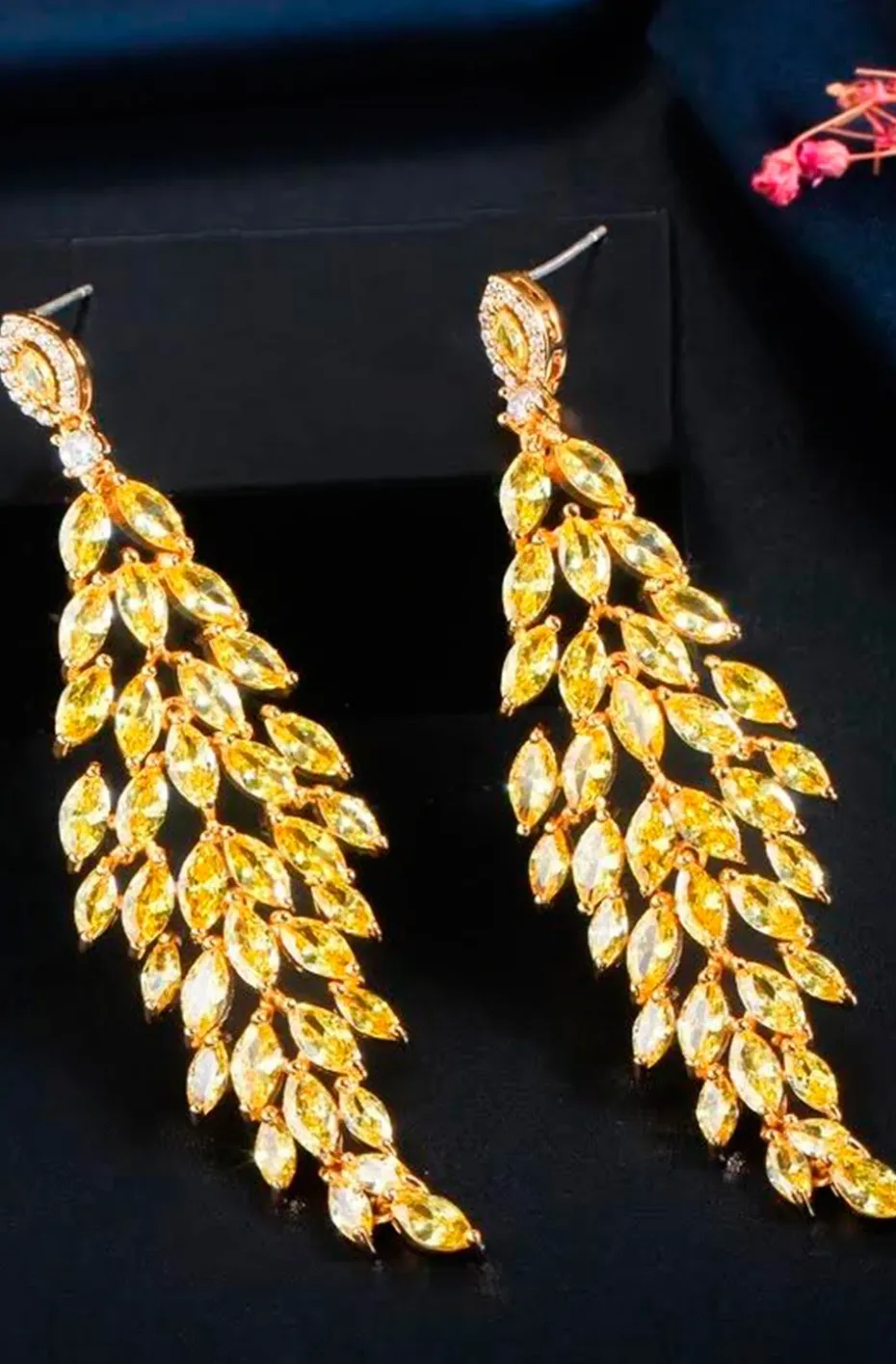 PENDIENTES CITRINOS