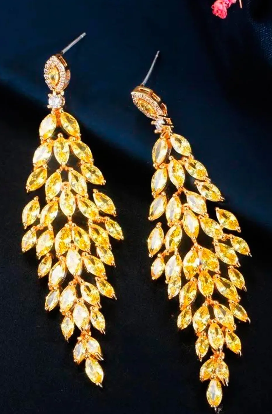 PENDIENTES CITRINOS