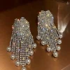 PENDIENTES CORAZÓN CRISTALES Y PERLAS