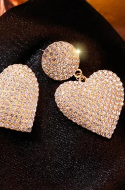PENDIENTES CORAZON DORADO