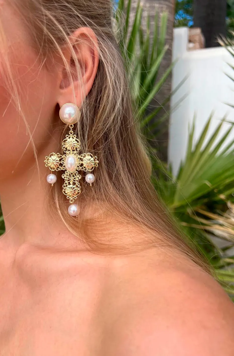 PENDIENTES CRUZ CAPRI