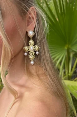 PENDIENTES CRUZ CAPRI