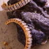 PENDIENTES DE ARO CON CIRCONITAS BAGUETTE