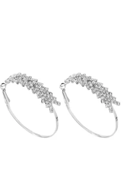 PENDIENTES DE ARO PLATA ESPIGA