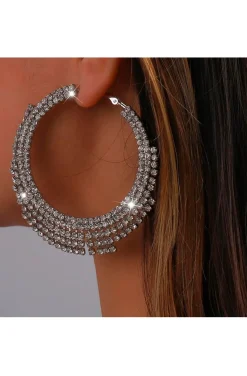 PENDIENTES DE ARO PLATA SHINING