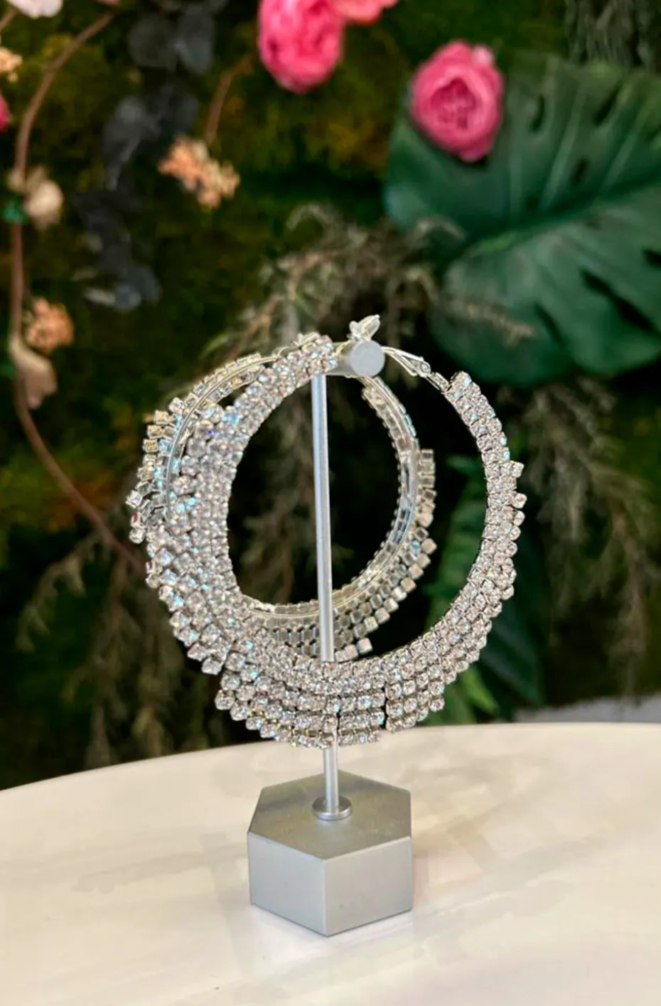 PENDIENTES DE ARO PLATA SHINING