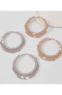 PENDIENTES DE ARO PLATA SHINING