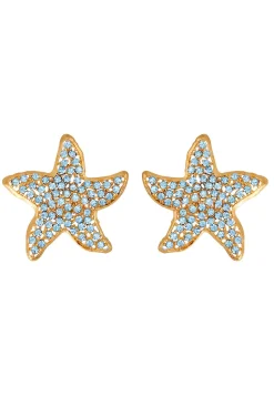 PENDIENTES DE PINZA ESTRELLA DE MAR SWAROVSKI