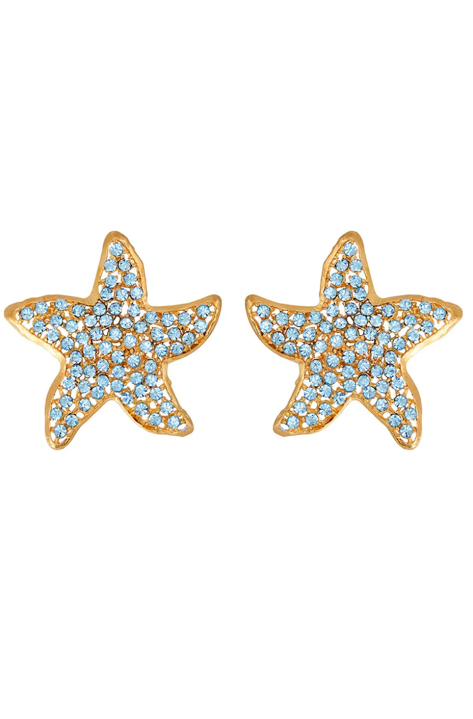 PENDIENTES DE PINZA ESTRELLA DE MAR SWAROVSKI
