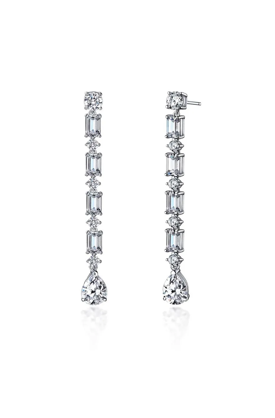 PENDIENTES DE PLATA EN LAGRIMA