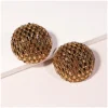 PENDIENTES DISCO DORADOS