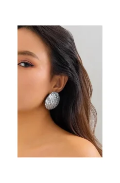 PENDIENTES DISCO SILVER