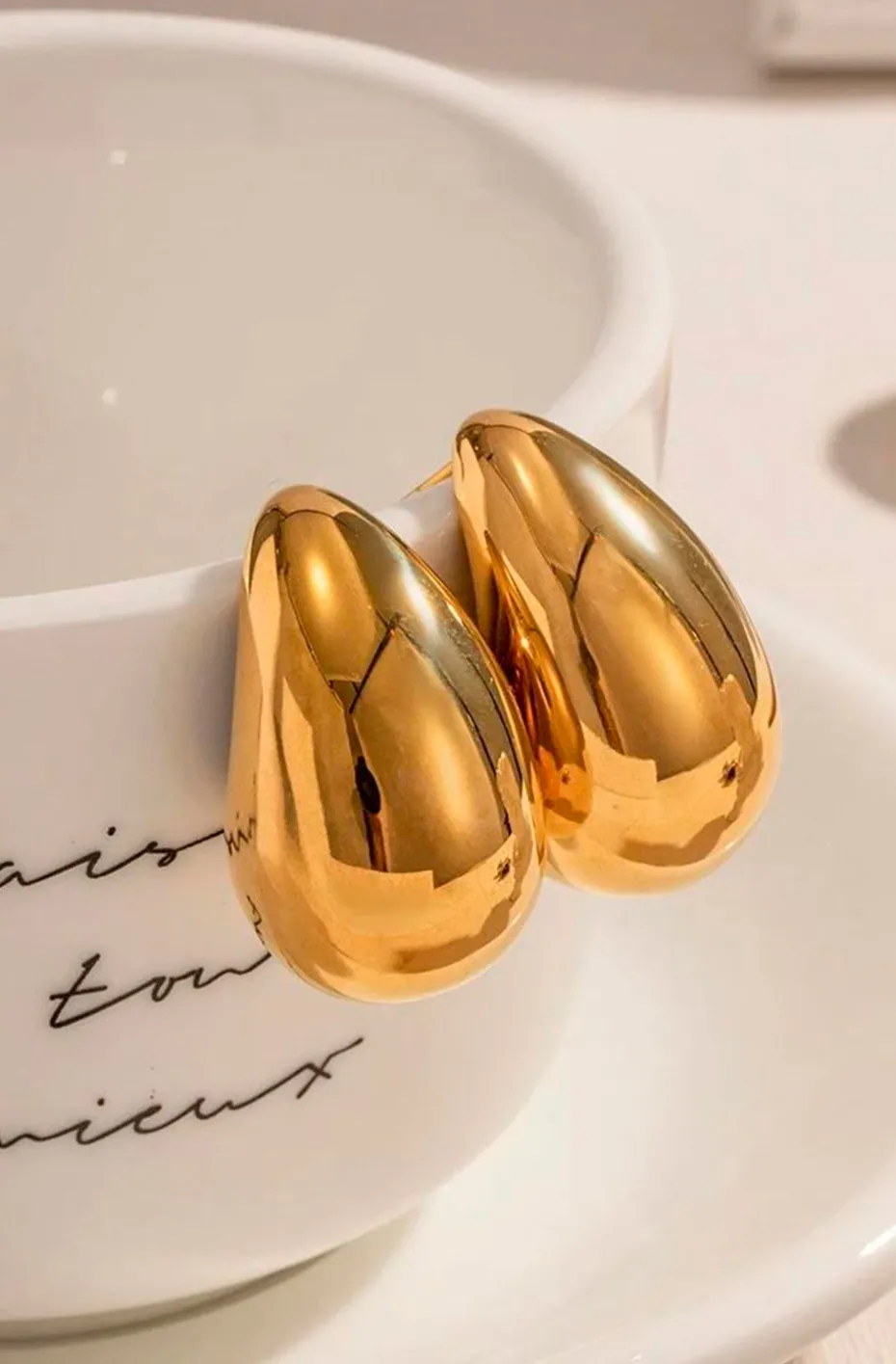 PENDIENTES DROP ORO
