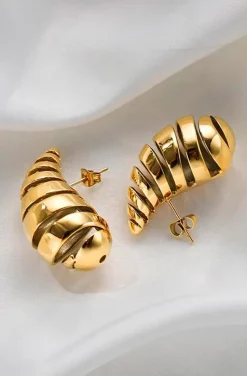 PENDIENTES ESPIRAL DORADO