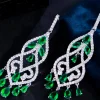 PENDIENTES ESTILO VINTAGE VERDE ESMERALDA