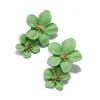 PENDIENTES FLORES VERDES