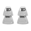 PENDIENTES GEO LUXE PLATA