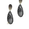 PENDIENTES GOTA SNAKE GRIS