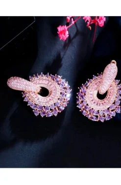 PENDIENTES JOYA PINKY VIOLET
