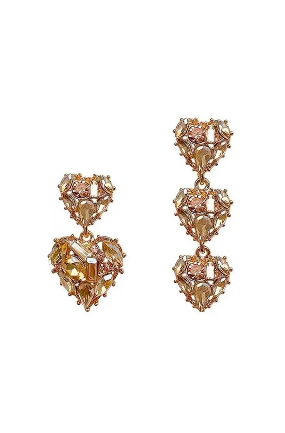 PENDIENTES JUEGO DE CORAZONES