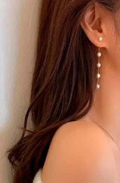 PENDIENTES LINEA PERLAS