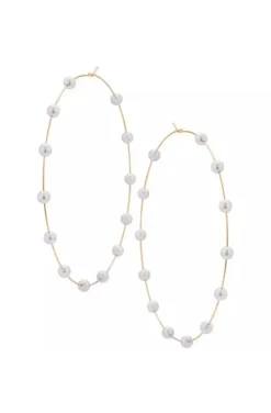 PENDIENTES MAXI AROS PEARLS