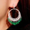 PENDIENTES NORIA VERDE ESMERALDA
