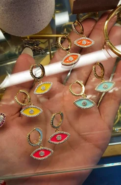 PENDIENTES OJO LIMA
