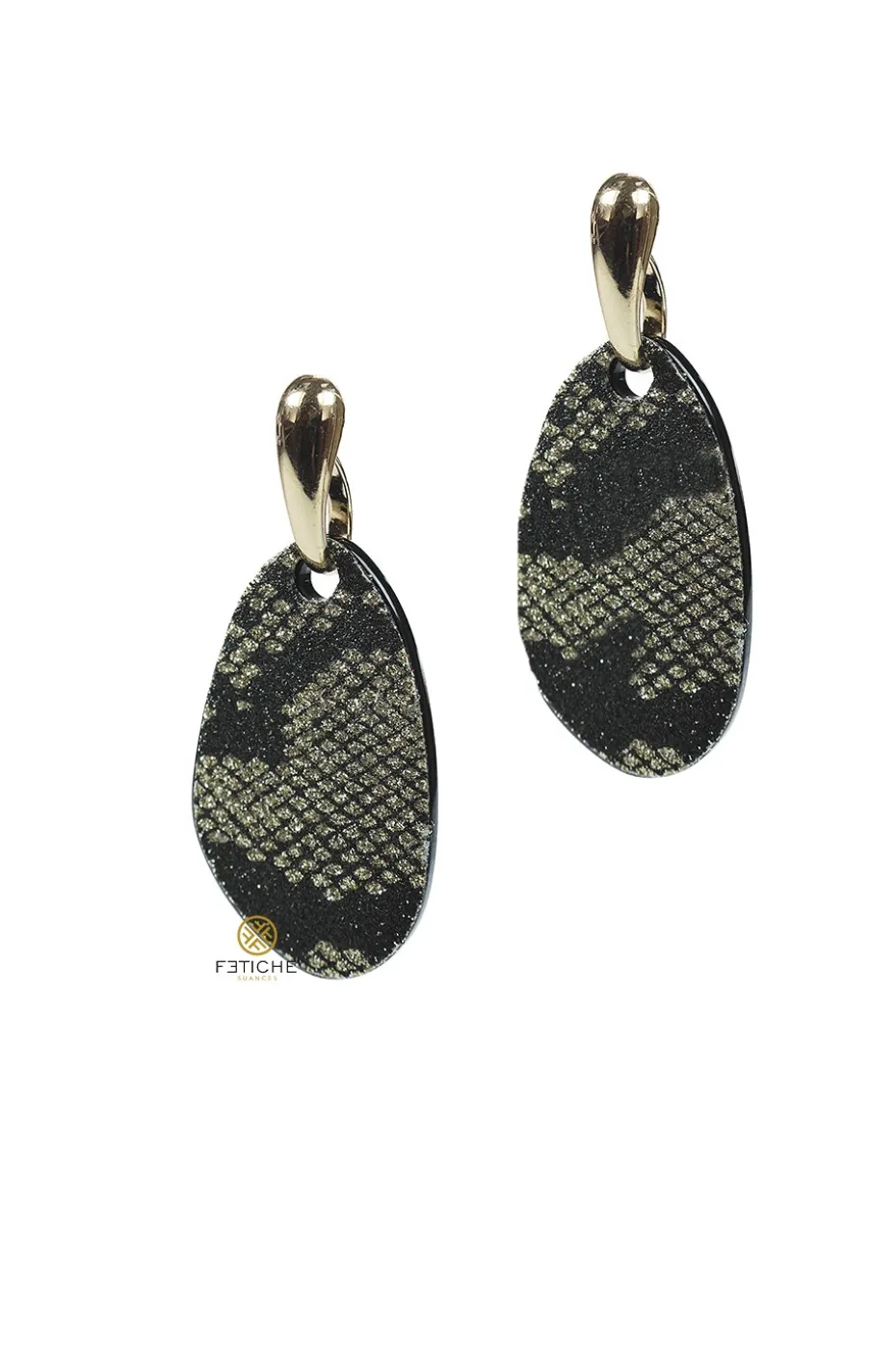 PENDIENTES PURPUN SNAKE BEIGE