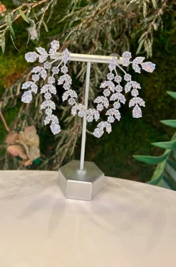 PENDIENTES RACIMO JOYA PLATA