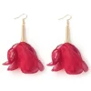 PENDIENTES TULIP ROUGE
