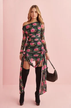 PINK ROSES MINI DRESS BY FETICHE SUANCES