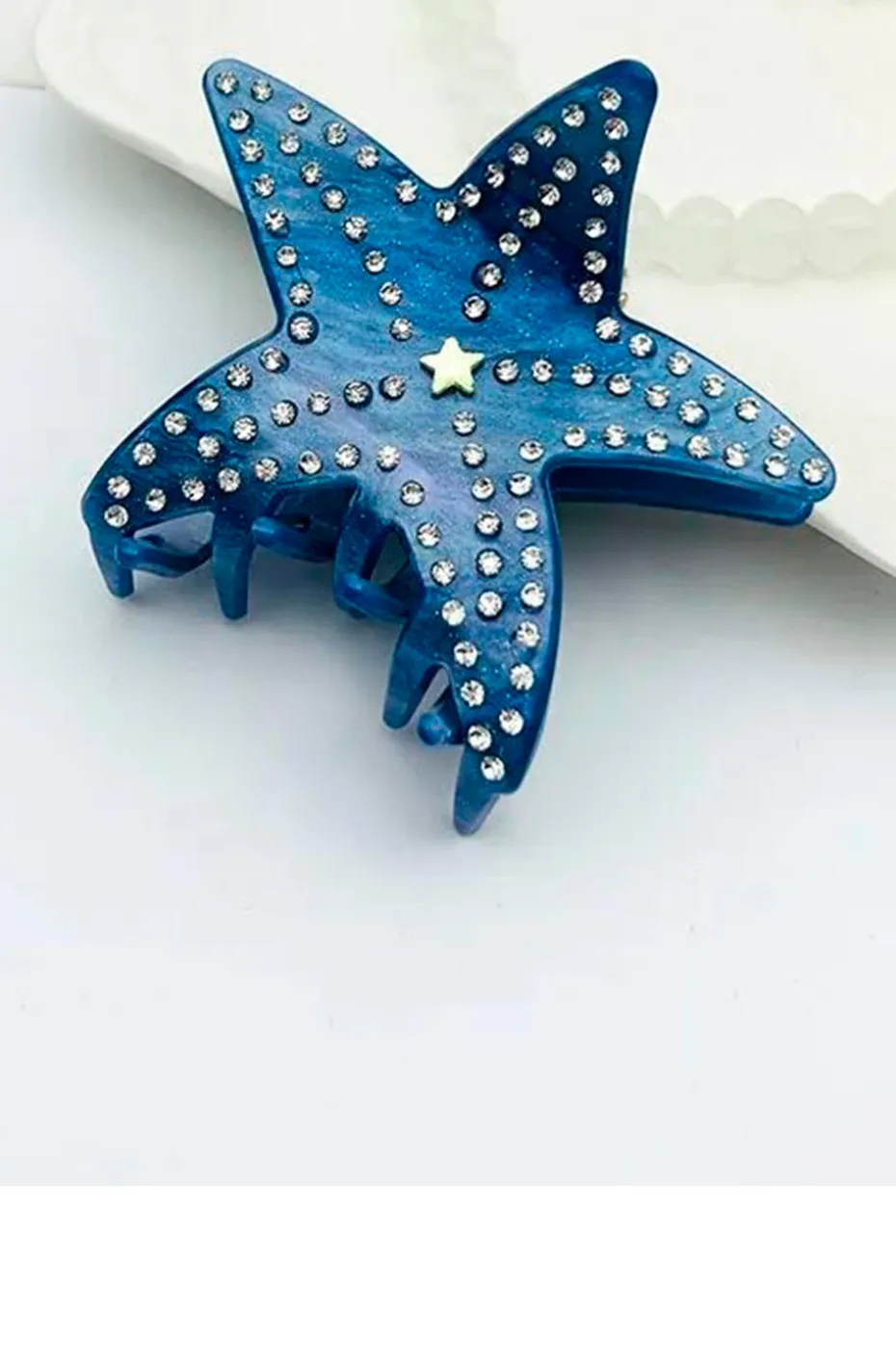 PINZA DEL PELO ESTRELLA DE MAR AZUL