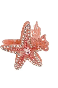 PINZA DEL PELO ESTRELLA ROSA JOYA