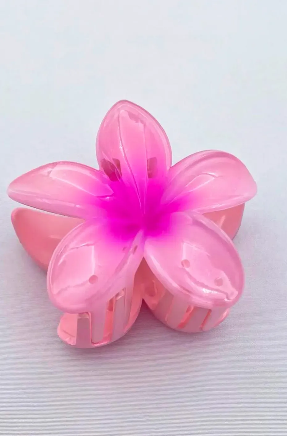PINZA DEL PELO FLOR HAWAIANA ROSA