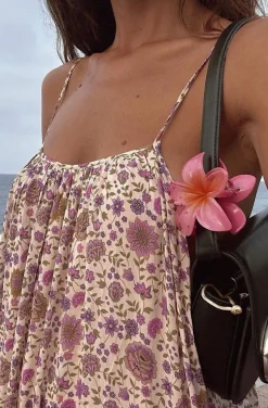 PINZA DEL PELO FLOR HAWAIANA ROSA