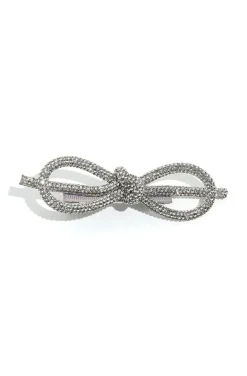 PINZA DEL PELO LAZADA CRISTALES PLATA