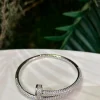 PULSERA ACERO TORNILLO PLATA